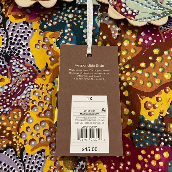 NWT 1X Kika Vargas x Target Floral Dress - Picture 8 of 13